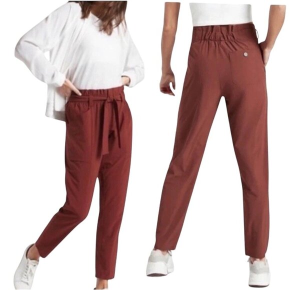 Athleta Pants - Athleta Pants Womens 6 Skyline II Belted Stretch Performance Chino Athleisure